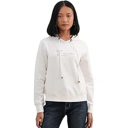 crimsoune club Women's White Graphic Print Hooded Neck Sweatshirt-picture-31