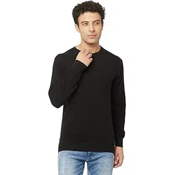 crimsoune club Men Black Sweater in Regular Cut image 1