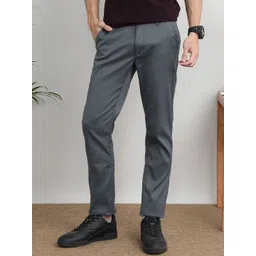 Crocodile Men Mid-Rise Slim Fit Easy Wash Trousers-picture-39