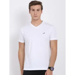 Crocodile Men White V-Neck T-shirt-picture-23