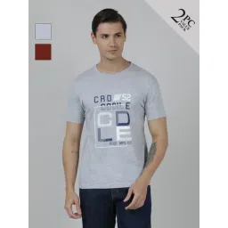 Crocodile Pack-7 Cotton Slim Fit Printed T-Shirt-picture-22