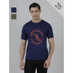 Crocodile Pack-8 Cotton Slim Fit Printed T-Shirt-picture-18