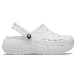 Crocs Baya Platform Women White Clogs image 2