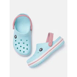 Crocs Kids Blue Croslite Clogs-picture-20
