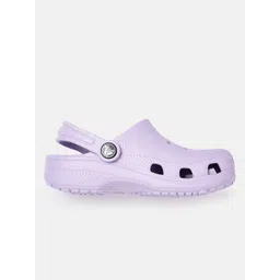 Crocs Kids Lavender Solid Croslite Clogs image 4