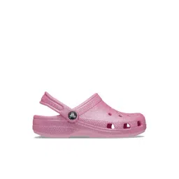 Crocs Kids Pink Back Strap Clogs-image-4