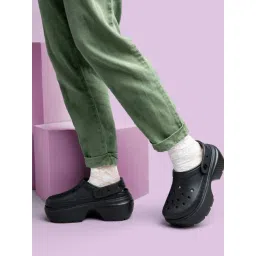 Crocs Men's Stomp Black Back Strap Clogs-picture-11