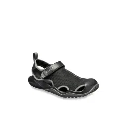 Crocs Men's Swiftwater Deck Black Casual Sandals-picture-37
