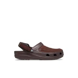 Crocs Men's Yukon Espresso Brown Back Strap Clogs-picture-28