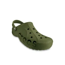 Crocs Unisex Baya Army Green Back Strap Clogs-picture-27