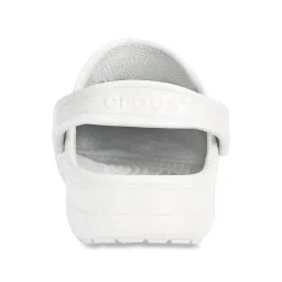 Crocs Unisex Baya White Back Strap Clogs image 4