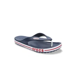 Crocs Unisex Blue Solid Bayaband Thong Flip-Flops image 4