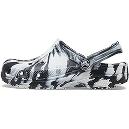crocs Unisex-Child Classic Marbled Clog K Blk/WHI Clog-picture-17