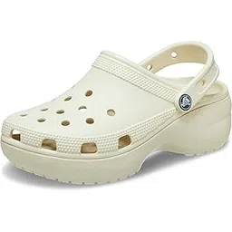 crocs Womens Women's Classic Platform Clog | Platform Shoes Bone Clog - 8 UK (W10) (206750)-picture-24