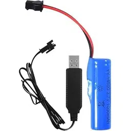 Croptronia Combo Pack of SM-2-Pin RC Plug Model Battery USB Charger Cable with Wire Attach Battery for RC Car RC Plane RC Drone Toys, etc.-picture-25