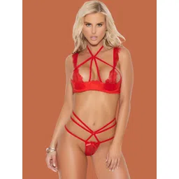CROSAL Bra & Triple-Waist Thong Baby Doll-picture-30