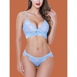 CROSAL Lace Design Bra & Panty Baby Dolls-picture-23