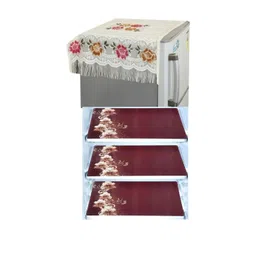 Crosmo Women Pack of 4 Printed Fridge Appliance covers-picture-25