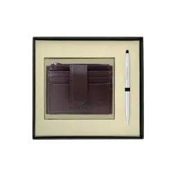 CROSS Chrome Century Ball Point Pen and Card Holder Gift Set-picture-31