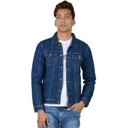 cross edge Men Regular Fit Denim Jacket-picture-16