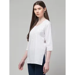 crown king garments Women Embroidered Pure Cotton Straight Kurta-picture-43