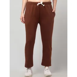 CROWN KING GARMENTS Women Striped Easy Wash Trousers-picture-43