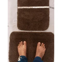 CROWN MATTINGS Brown 1400 GSM Microfibre Bath Rugs-picture-11