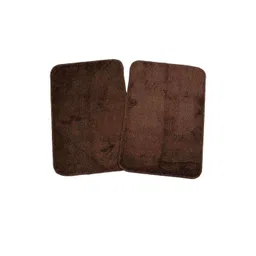 CROWN MATTINGS Brown 1400 GSM Microfibre Bath Rugs-picture-13