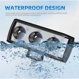 crum A2 SIX MODE Yellow/White with Red/Blue 60W DC 9V-60V Dual Lens Fog Light Fog Lamp Motorbike, Car, Truck, Van LED (12 V, 30 W) image 3