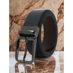 Crusset Black Leather Formal Belt for Men-picture-25