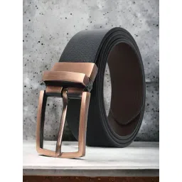 Crusset Black Leather Formal Belt for Men-picture-29