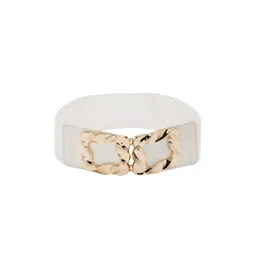 CRUSSET Women White Solid Belt-picture-15