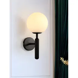 Cruv Black & White Spherical Shaped Metal Wall Lamp-picture-24