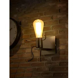 Cruv Black & Yellow Abstract Shaped Metal Wall Lamp-picture-23