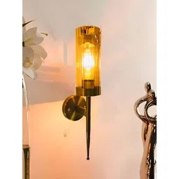 Cruv Gold-Toned Cylinder Shaped Wall Lamp-picture-31