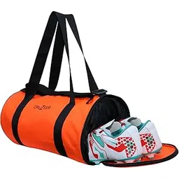 cruzeer Gym Bag with Shoe Compartment (New Orange)-picture-50