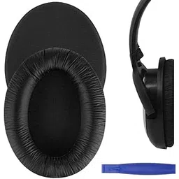 Crysendo Headphone Cushion Compatible with Senheiser HD201/ HD201S/ HD180/ HD419/ HD429/ HD439/ HD418/ HD428/ HD438/ HD448 | Frog Leather & Memory Foam Headphone Ear Pad (Black)-picture-10