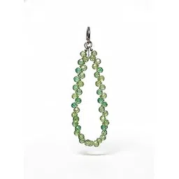 Crystal Beaded Phone Charm Wrist Strap - Durable Anti-Drop Bracelet Lanyard for Smartphones, Comfortable Hand Strap for Grip and Stylish Everyday Carry NE-016 (Green)-picture-12