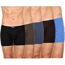 crystal Men's Underwear Super Combed Cotton Rib Solid Silver Trunks with Super Soft Waistband | Multipack| Assorted-picture-41