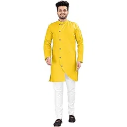 crystal revenue Mens Kurta Pyjama Set with The Cross Arrow Classic Look 100% Cotton, Wedding, Party, Birthday, Set Of 1.-picture-23