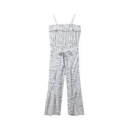 Cub McPaws Girls White & Black Printed Basic Jumpsuit-picture-37