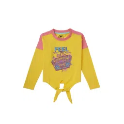Cub McPaws Kids Yellow Printed  Top-picture-13
