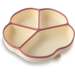 cubkins Silicone Suction Feeding Plate for Baby with 4 Compartments, Microwave Oven Safe- 100% Food Grade Silicone-picture-23