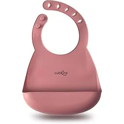 CUBKINS Soft Silicone Baby Bib for Feeding & Weaning Babies, Toddlers | Washable & Reusable, Non-Messy Easy to Clean, No Bad Odour, Adjustable Neckline with Buttons-picture-18