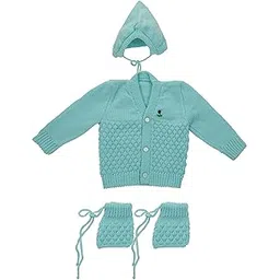 cubs & hugs Baby Girl's Wool V-Neck Sweater-picture-19