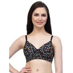 Cukoo Black Printed Padded Everyday Bra-picture-35