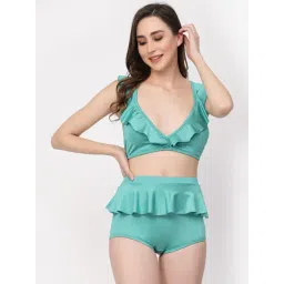 Cukoo Green Plain Swimwear-picture-44