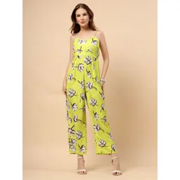 CUKOO Printed Shoulder Straps Basic Jumpsuit-picture-28