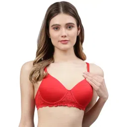 Cukoo Red Full Coverage Padded Everyday Bra-picture-17