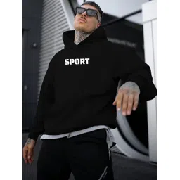 culish Men Printed Hooded Sweatshirt image 2